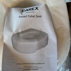 Raised Toilet Seat - White